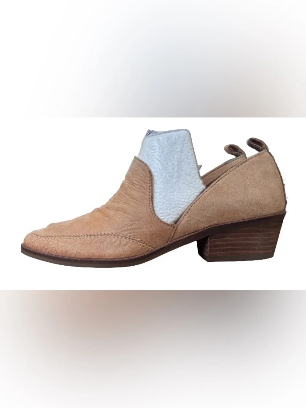 Lucky Brand Mahzan Dune ankl bootie w blk heel SZ 6 coastal Cowgirl